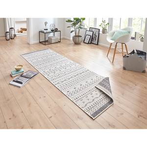 Tapis de couloir Kuba Polypropylène - Gris - 80 x 350 cm