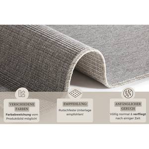 Tapis de couloir Nature Fibres synthétiques - Gris - 80 x 350 cm