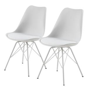 Chaises Bonito Blanc - Lot de 2