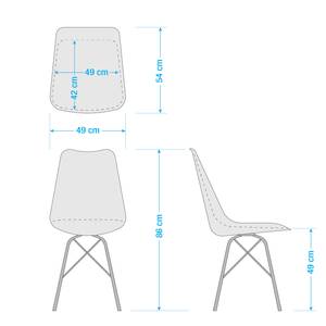 Eetkamerstoel Bonito Wit - 2-delige set