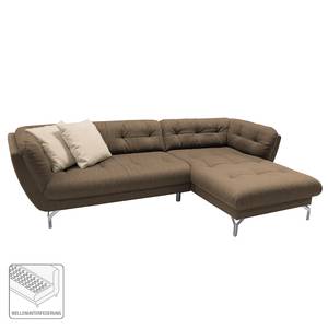 Ecksofa Somerset I Webstoff - Latte Macchiato - Longchair davorstehend rechts