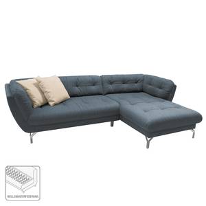 Ecksofa Somerset I Webstoff - Taubengrau - Longchair davorstehend rechts