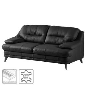 Sofa Lutz II (2-Sitzer) Echtleder - Schwarz