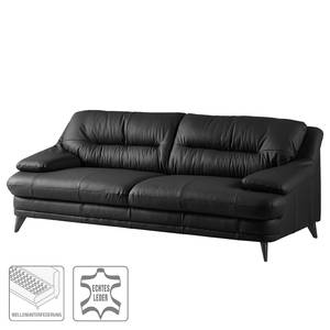 Sofa Lutz II (3-Sitzer) Echtleder - Schwarz