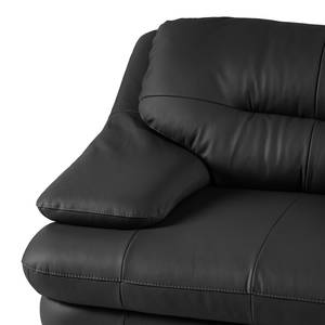 Fauteuil Lutz II Cuir véritable - Noir