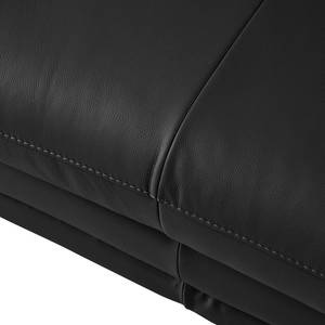 Fauteuil Lutz II Cuir véritable - Noir