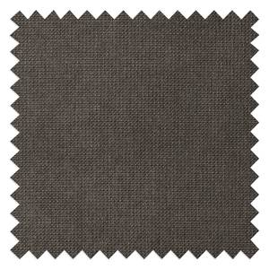 Canapé d’angle Lutz I Microfibre - Gris marron - Méridienne longue à droite (vue de face)