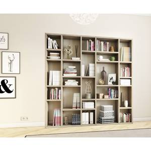 Boekenkast Emporior IV Sonoma eikenhouten look - Breedte: 214 cm