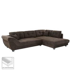 Ecksofa Kagel Webstoff - Braun