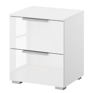 Nachtkastje SKØP x2 Hoogglans wit/alpinewit - Breedte: 40 cm - Aluminium