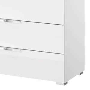 Buffet SKØP x3+2 Blanc brillant / Blanc alpin - Chrome