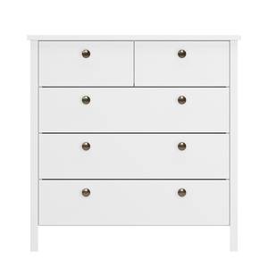 Commode SKØP country Blanc - Bois manufacturé - 89 x 90 x 42 cm