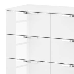 Buffet SKØP x8 Blanc brillant / Blanc alpin - Chrome