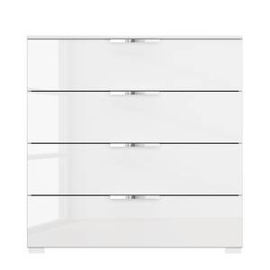 Comò SKØP x4 Bianco lucido / Bianco alpino - Larghezza: 80 cm - Chrome