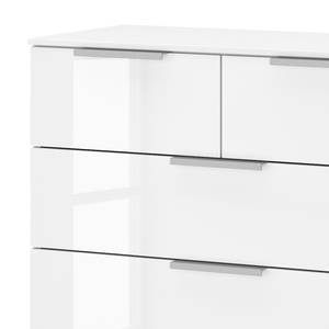 Buffet SKØP x4+2 Blanc brillant / Blanc alpin - Aluminium