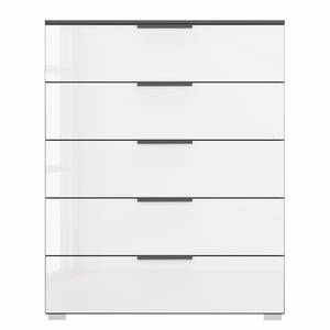 Buffet SKØP x5 Blanc brillant / Graphite - Largeur : 80 cm - Couleurs du corps