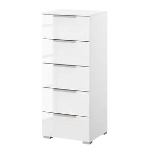 Buffet SKØP x5 Blanc brillant / Blanc alpin - Largeur : 40 cm - Aluminium