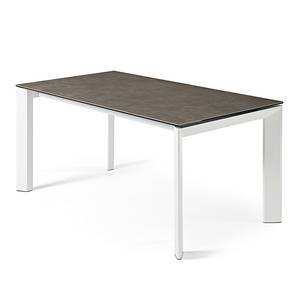 Table Retie I (Extensible) - Gris vieilli	 - Largeur : 140 cm - Blanc