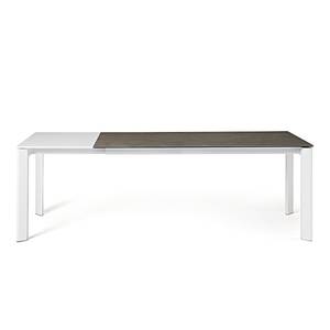 Table Retie I (Extensible) - Gris vieilli	 - Largeur : 140 cm - Blanc