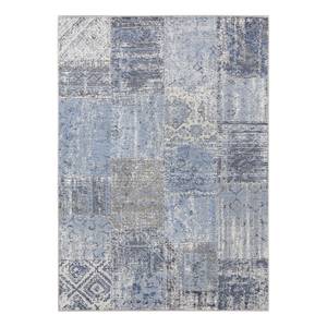 Kurzfloorteppich Denain Jeansblau - 120 x 170 cm