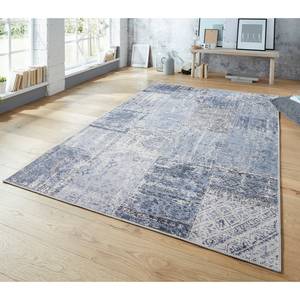 Laagpolig vloerkleed Denain Jeansblauw - 160 x 230 cm