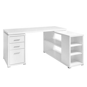 Schreibtisch CLB 355 E Weiß / Silber