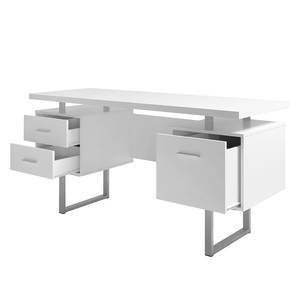 Schreibtisch CLB 150 Weiß / Silber