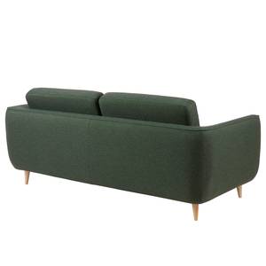 Sofa Machelen (3-Sitzer) Webstoff - Dunkelgrün