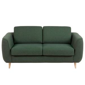 Sofa Machelen (2-Sitzer) Webstoff - Dunkelgrün