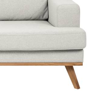 Ecksofa Holsbeek I Webstoff - Longchair davorstehend links - Braun