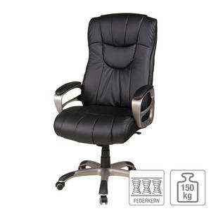 Fauteuil de direction Georg XXL Imitation cuir / Matière plastique - Noir / Gris clair