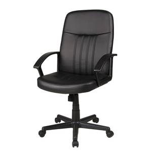 Fauteuil de direction Anton Imitation cuir / Matière plastique - Noir