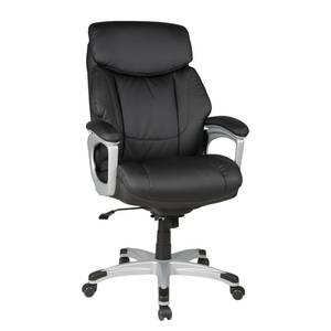 Fauteuil de direction Alonso Imitation cuir / Matière plastique - Noir / Argenté