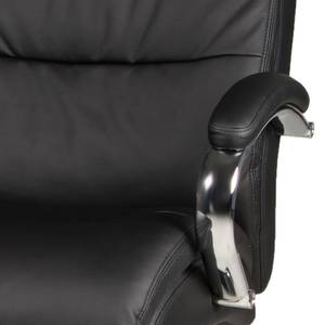 Fauteuil de direction Frederico 180 kg Imitation cuir / Métal - Noir - Chrome