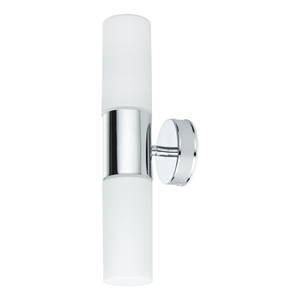 Éclairage miroir salle de bain Lenia Verre clair / Chrome - 2 ampoules