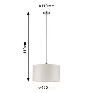 Hanglamp Tessa textielmix / ijzer - 1 lichtbron