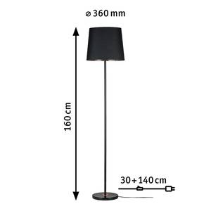 Staande lamp Enja textielmix / aluminium - 1 lichtbron