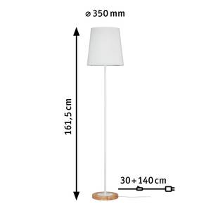 Staande lamp Stellan textielmix / aluminium - 1 lichtbron