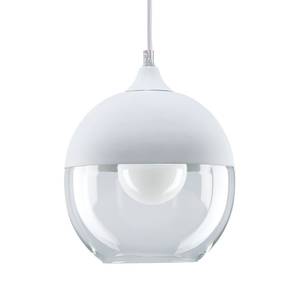 Hanglamp Vanja II glas / roestvrij staal - 1 lichtbron - Wit