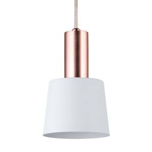 Hanglamp Haldar I aluminium / roestvrij staal - 1 lichtbron - Wit