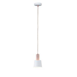 Hanglamp Haldar I aluminium / roestvrij staal - 1 lichtbron - Wit