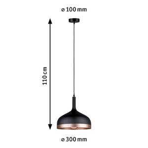 Suspension Embla I Acier inoxydable - 1 ampoule - Noir