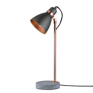 Lampe Orm Aluminium / Béton - 1 ampoule - Noir / Cuivre