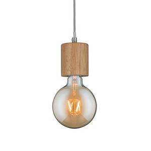 Hanglamp Talin massief rubberboomhout / aluminium - 1 lichtbron