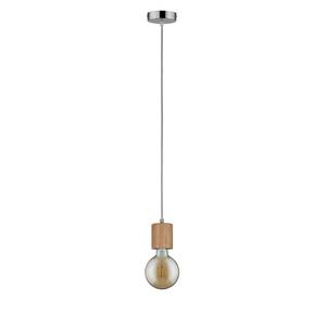 Hanglamp Talin massief rubberboomhout / aluminium - 1 lichtbron