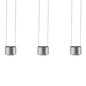 LED-hanglamp Aldan II aluminium - 3 lichtbronnen