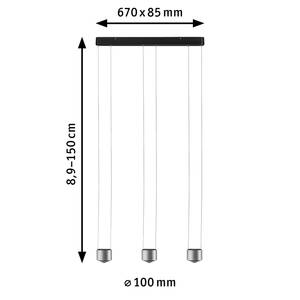 LED-Pendelleuchte Aldan II Aluminium - 3-flammig