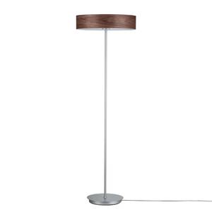 Staande lamp Liska massief rubberboomhout / chroom - 3 lichtbronnen