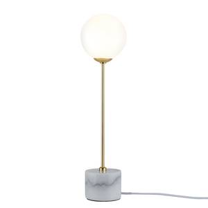 Lampe Moa I Verre / Marbre - 1 ampoule - Blanc