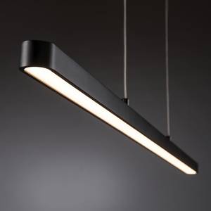 LED-hanglamp Lento I aluminium / massief rubberboomhout - 1 lichtbron